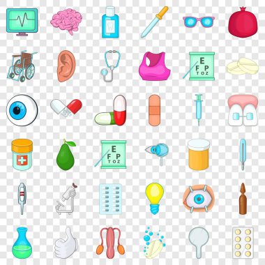 Tablet Icons set, karikatür tarzı