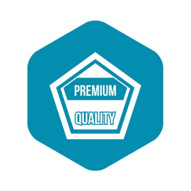 Premium Kalite etiketi simgesi, basit tarzı