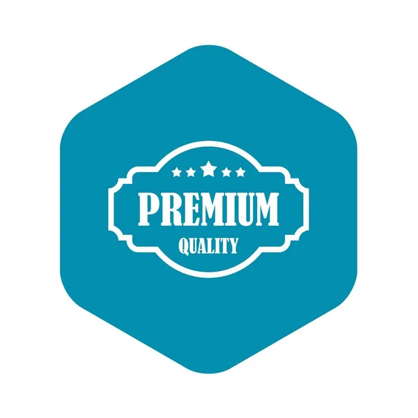 Premium quality label icon, simple style — Stock Vector