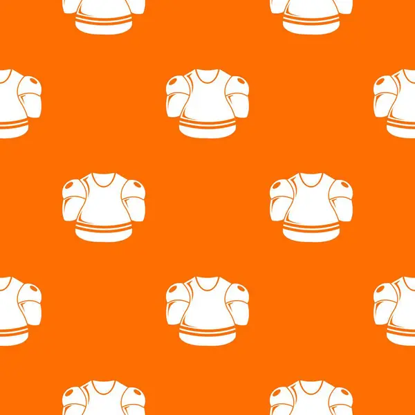 Hokej Uniform wzór wektor pomarańczowy — Wektor stockowy