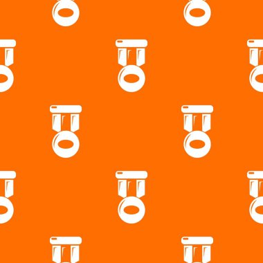 Hokey madalya desen vektör turuncu