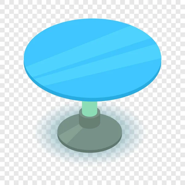 Icône de table ronde, style 3d isométrique — Image vectorielle