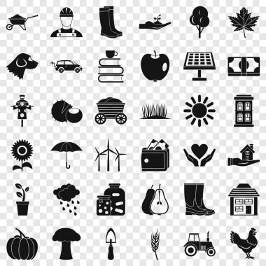 Önyükleme Icons set, basit tarzı