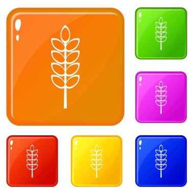 Giriş başak simgeleri vektör rengini ayarlamak