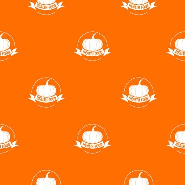 Bio sağlık gıda desen vektör turuncu