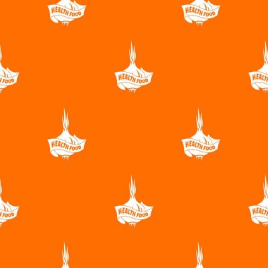 Sağlık Eko gıda desen vektör turuncu