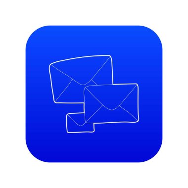 Harf simgesi mavi vektör