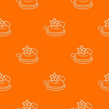 Eko Spa sabun desen vektör turuncu