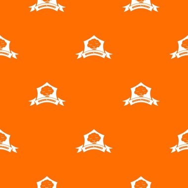 Organik ürün sebze desen vektör turuncu