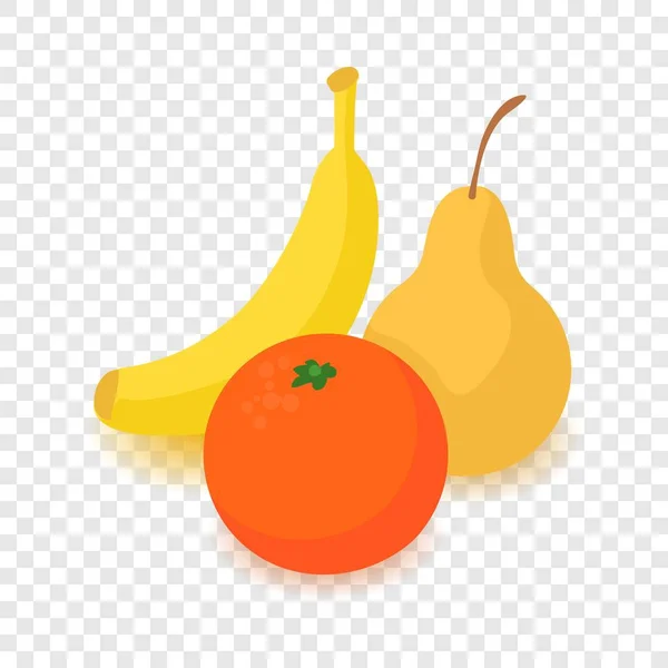 Fruit pictogram, cartoon isometrische 3D-stijl — Stockvector
