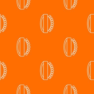 Masaj fırça desen vektör turuncu