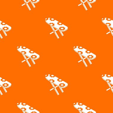 Ütü tahtası desen vektör turuncu