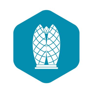 Gökdelen simgesi, basit tarzı