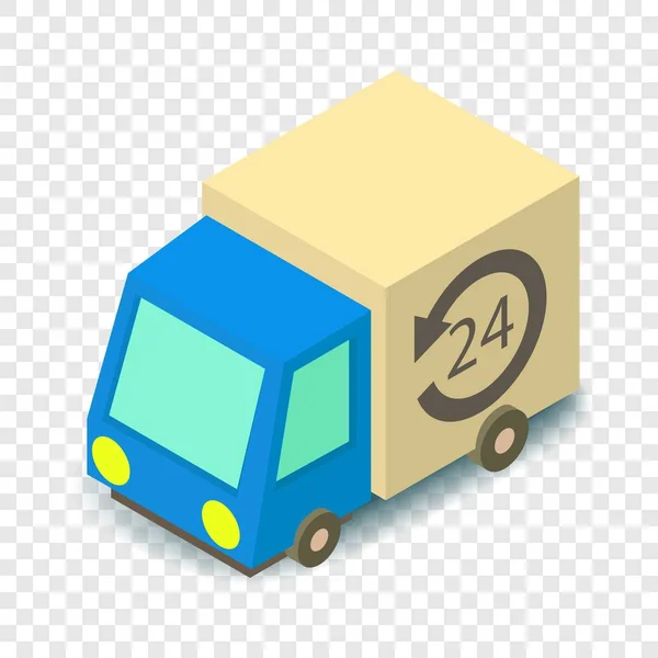 Icono de camión de entrega, estilo isométrico 3d — Vector de stock