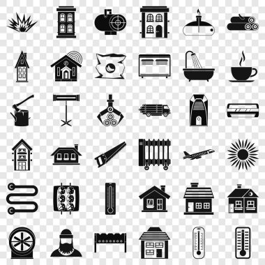 Güneş Icons set, basit tarzı