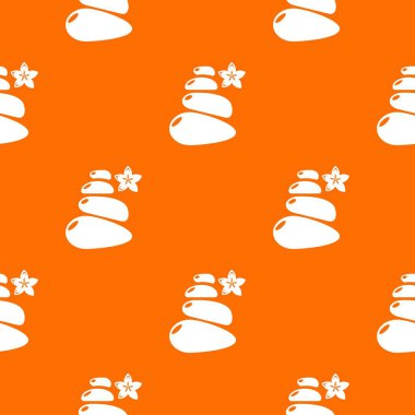 Spa dengesi taşlar desen vektör turuncu