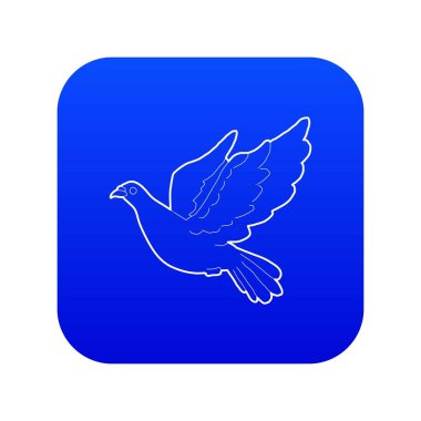 Dove simgesi mavi vektör