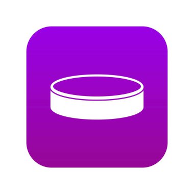 Puck simgesi dijital mor