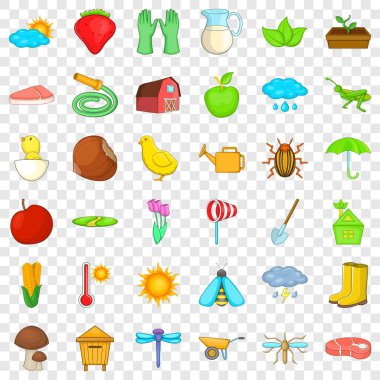 Kırpma Icons set, izometrik stili