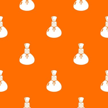 Spa sıcak sıkıştırma desen vektör turuncu