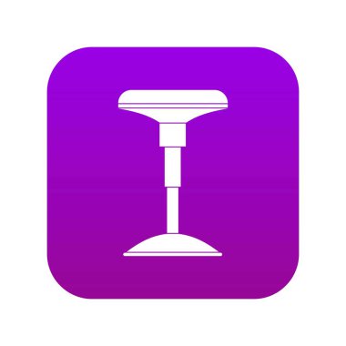 Çubuk dışkı simgesi dijital mor