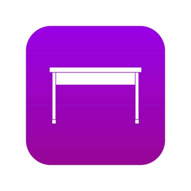 Masa simgesi dijital mor