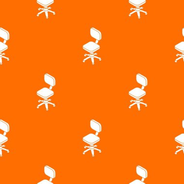 Küçük tekerlekli sandalye desen vektör turuncu