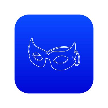 Maske simgesi mavi vektör
