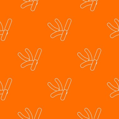 Bacilli desen vektör turuncu