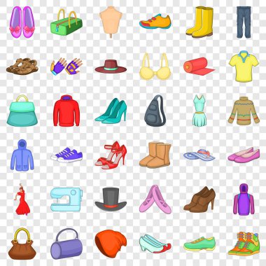 Stil simgeler kümesi, karikatür tarzı