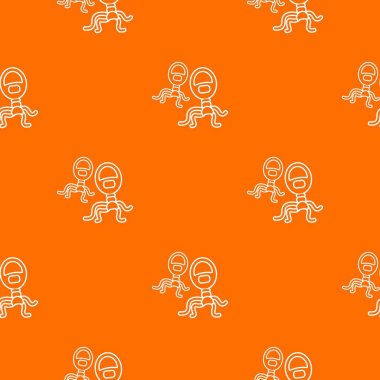 Protozoan virüs desen vektör turuncu