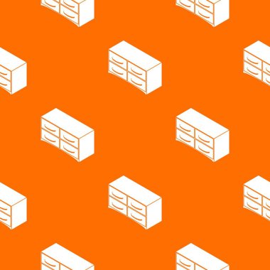 Çekmece desen vektör turuncu göğüs