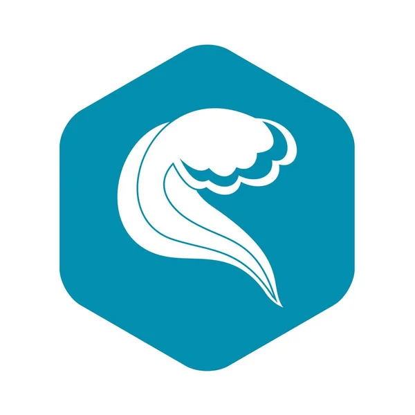 Icono de ola de mar o océano, estilo simple — Vector de stock