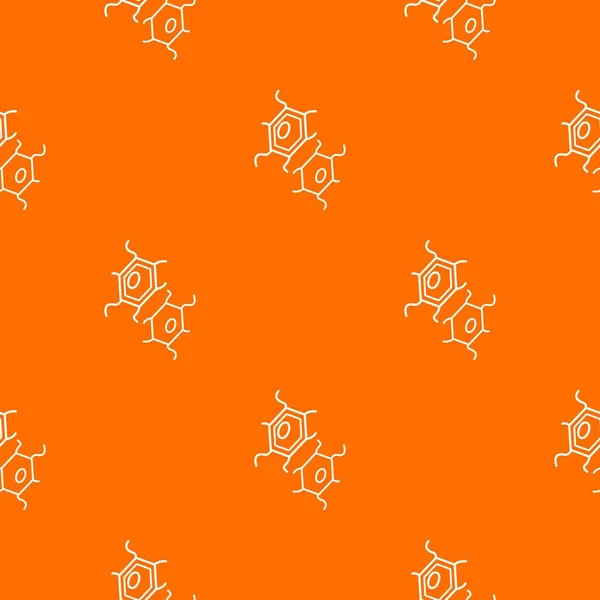 Vogelgriep virus patroon vector oranje — Stockvector