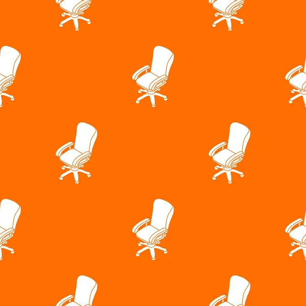 Ofis koltuğu tekerlek deseni vektör turuncu — Stok Vektör