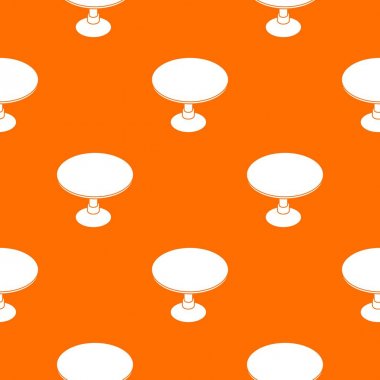 Yuvarlak masa deseni vektör turuncu