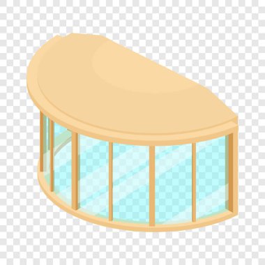 Pencere çerçevesi simgesi, izometrik 3d stili