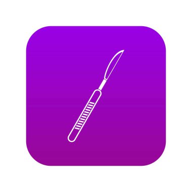 Neşter simgesi dijital mor