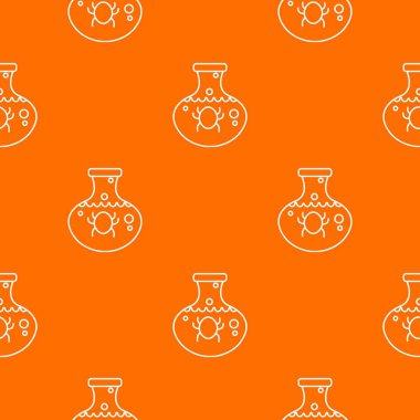 Kimyasal böcek deseni vektör turuncu