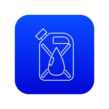 Drop simgesi mavi vektör ile JERRYCAN