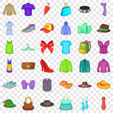 Yay Icons set, karikatür tarzı