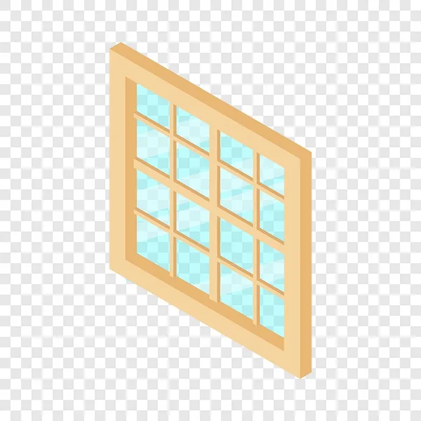 Icona del telaio della finestra, stile isometrico 3d — Vettoriale Stock