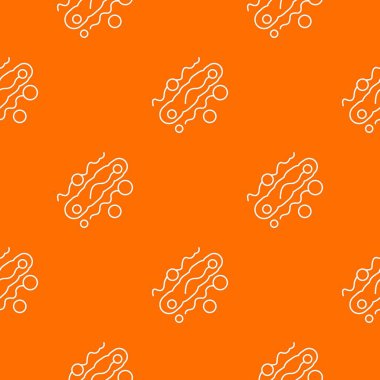 Corynebacterium desen vektör turuncu