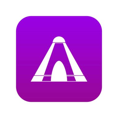 Tepee simgesi dijital mor