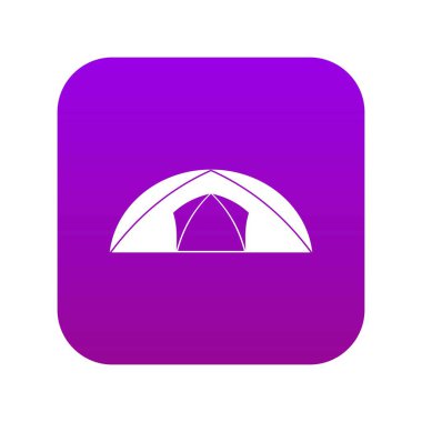 Simge dijital mor kamp için Dome Çadır