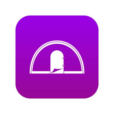 Çadır simgesi dijital mor