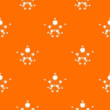 Aspirin desen vektör turuncu