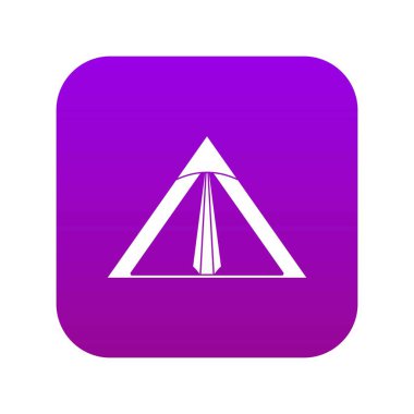 Çadır simgesi dijital mor