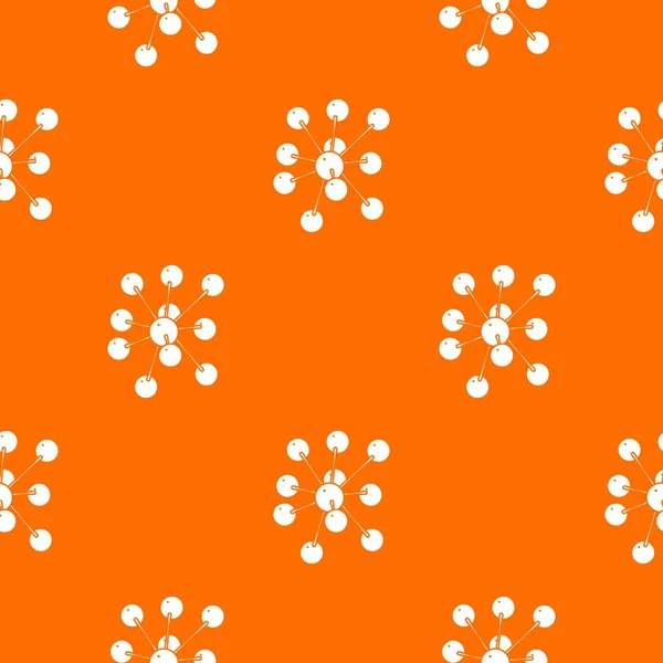 Cresoles patrón molecular vector naranja — Archivo Imágenes Vectoriales