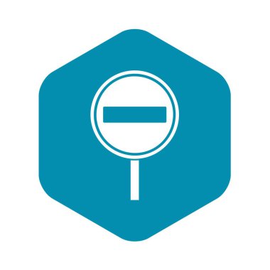 Hiçbir giriş işareti simgesi, basit tarzı